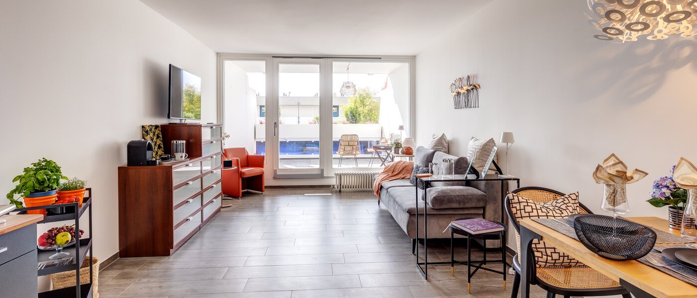 apartamento München Olympiadorf 02 zona de día  13686