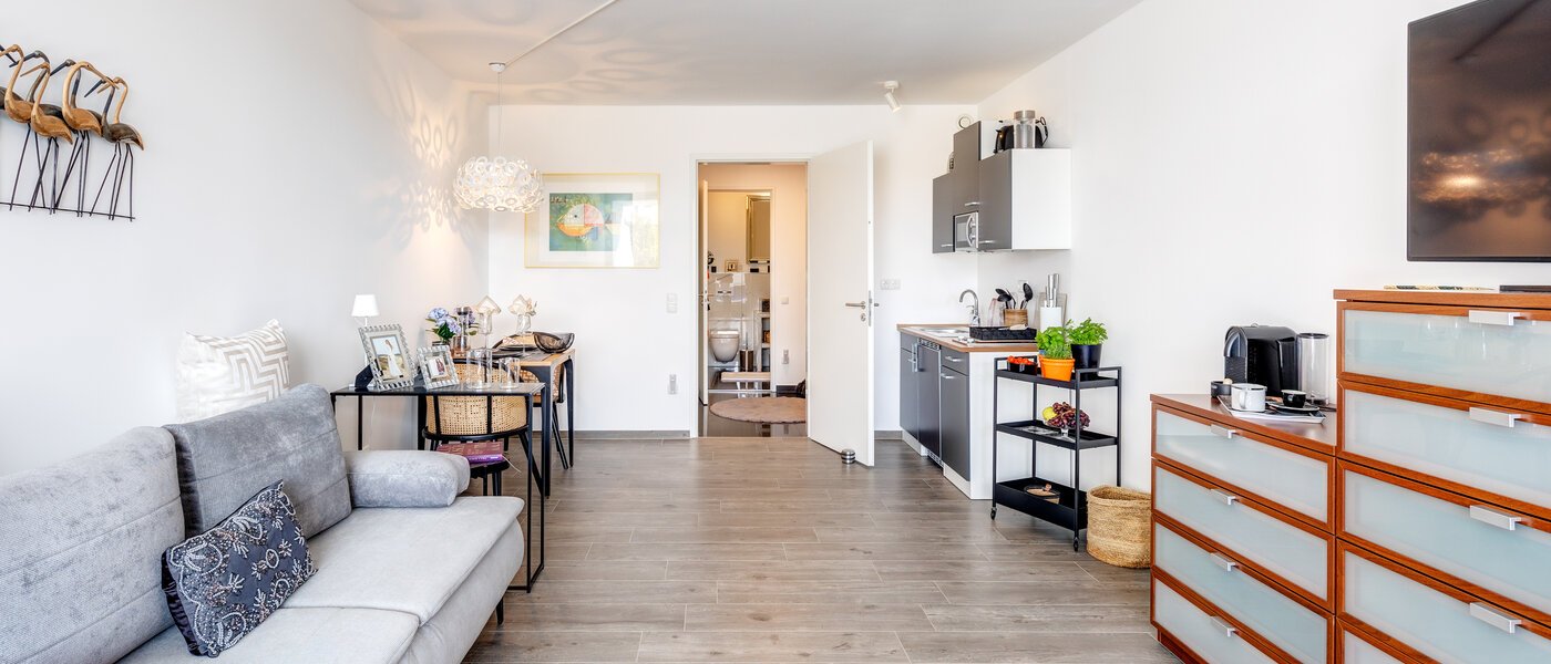 apartamento München Olympiadorf 04 zona de día  13686