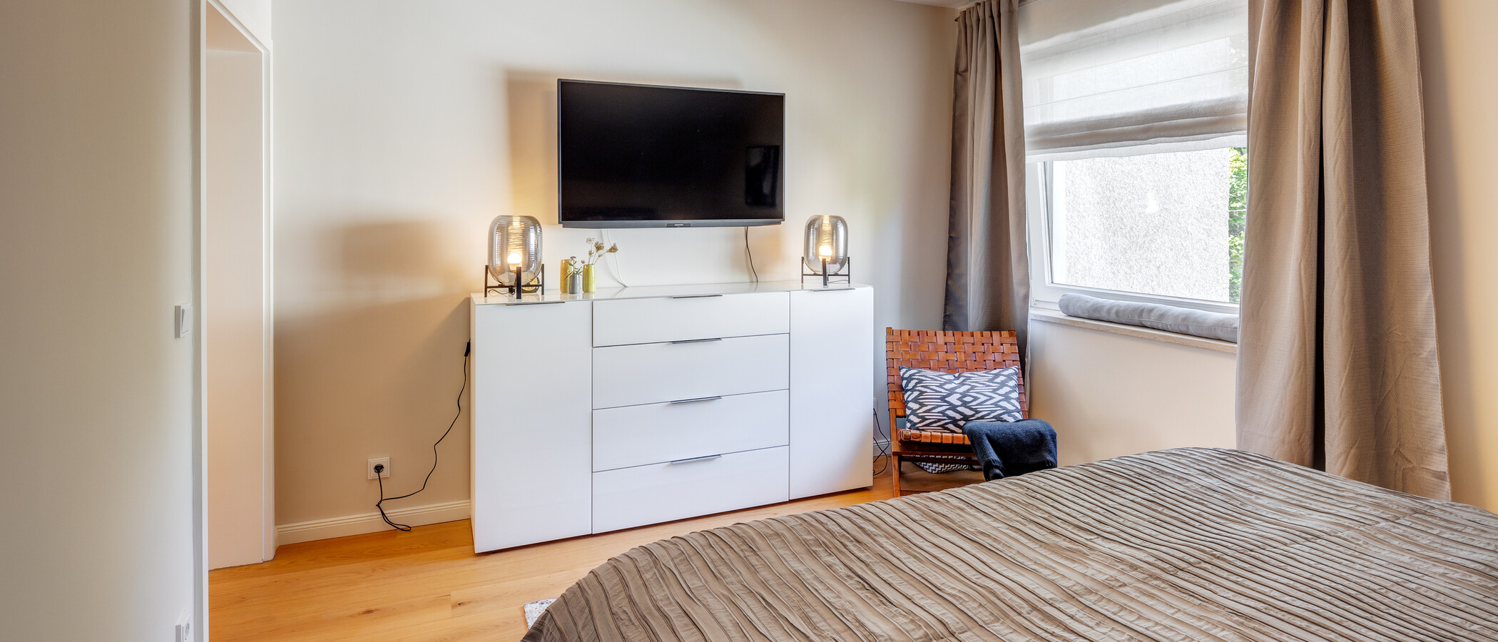 ático con terraza München Solln 03 dormitorio 13689
