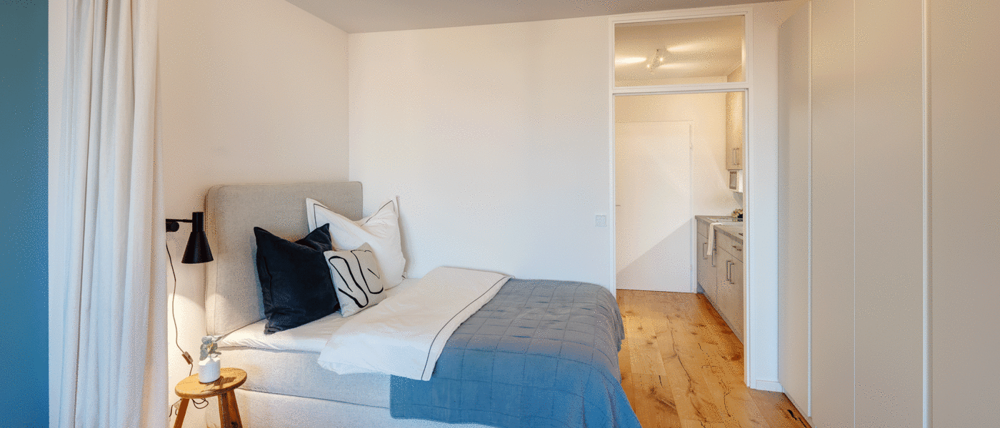 apartamento München Arabellapark 02 zona de dormir 13725