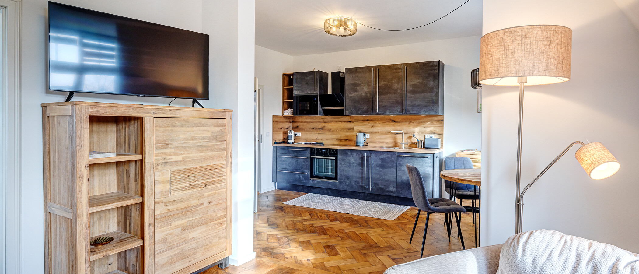 apartamento München Obersendling 03 zona de día  13740