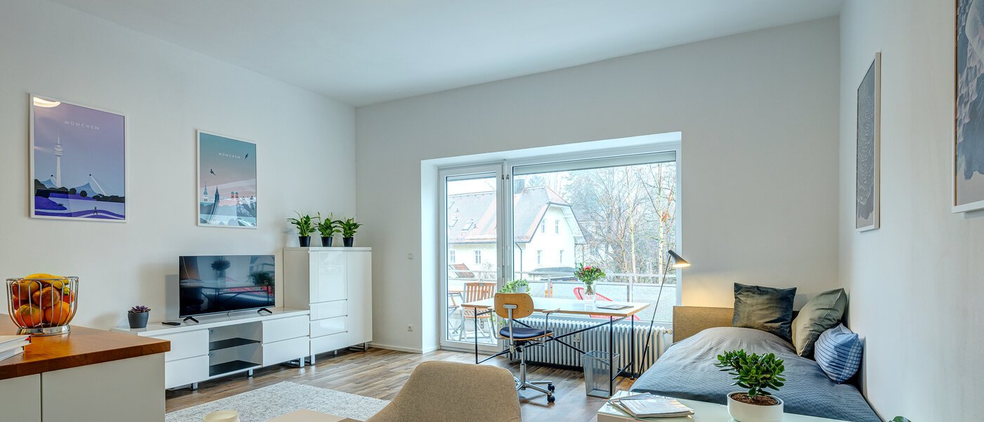 apartamento München Solln 01 zona de día  13757