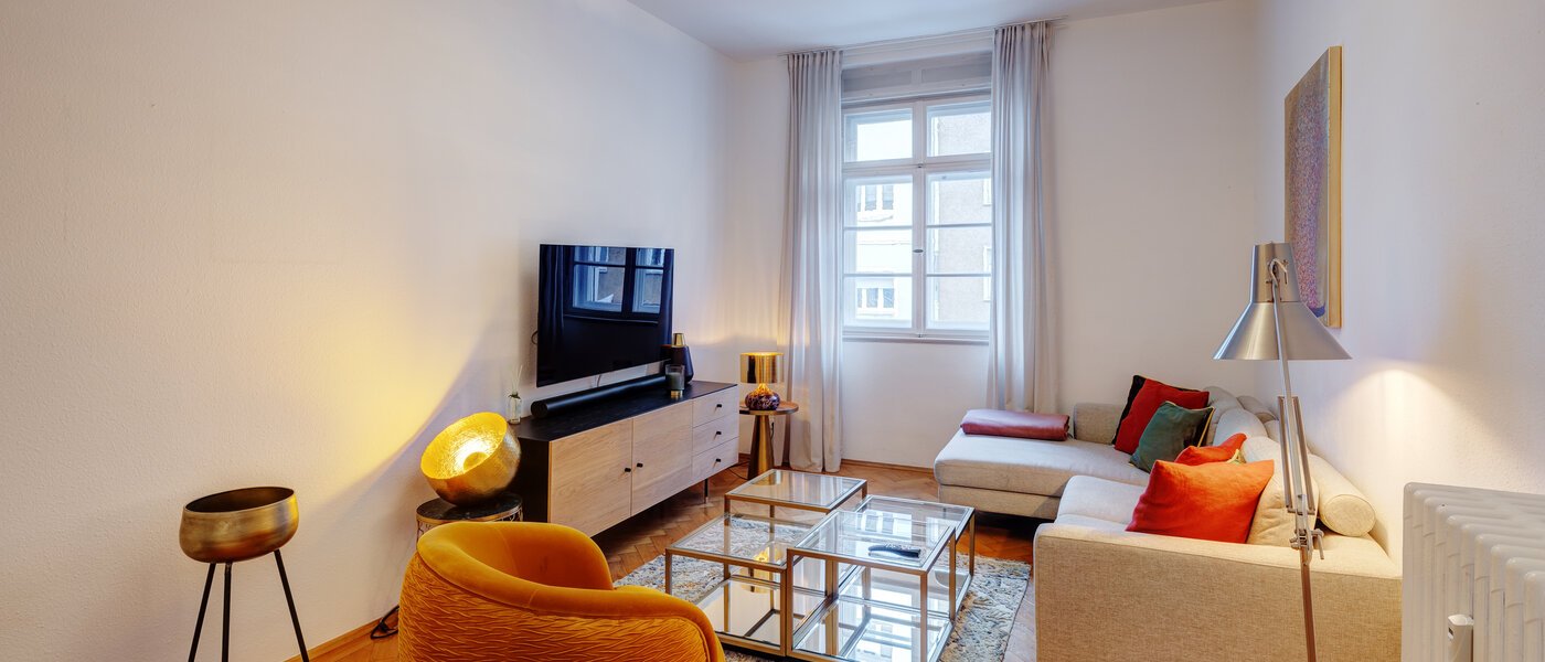 apartamento München Maxvorstadt - Rund um den Josephplatz 01 sala de estar 13761
