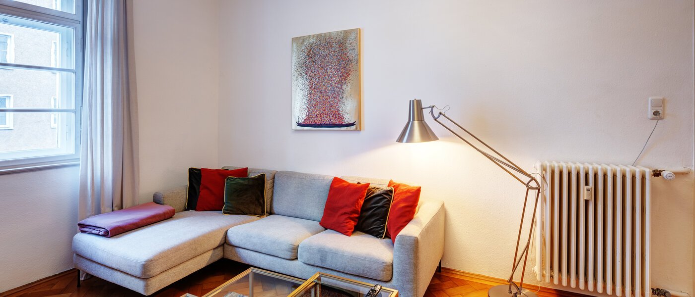 apartamento München Maxvorstadt - Rund um den Josephplatz 02 sala de estar 13761