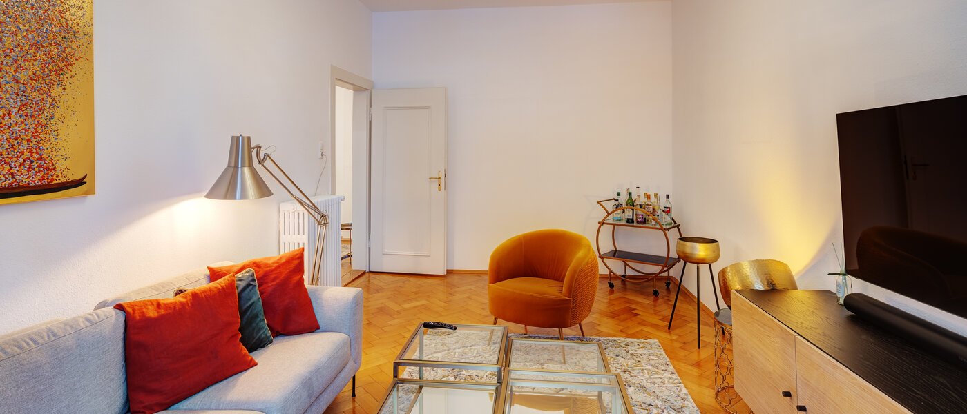 apartamento München Maxvorstadt - Rund um den Josephplatz 03 sala de estar 13761