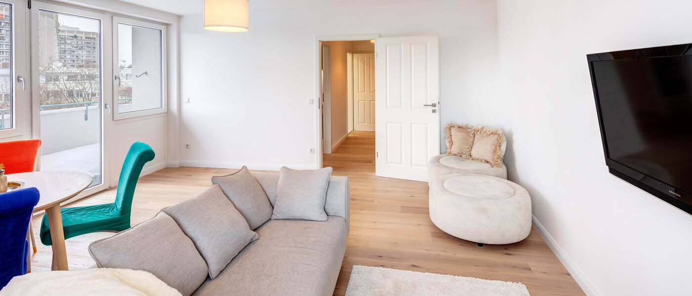 ático con terraza München Schwabing-West 04 zona de día  13771