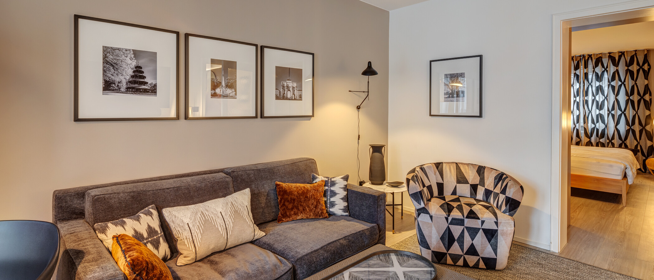 apartamento München Schwabing-Nord (zw. Belgrad- & Leopoldstraße) 03 zona de día  13778