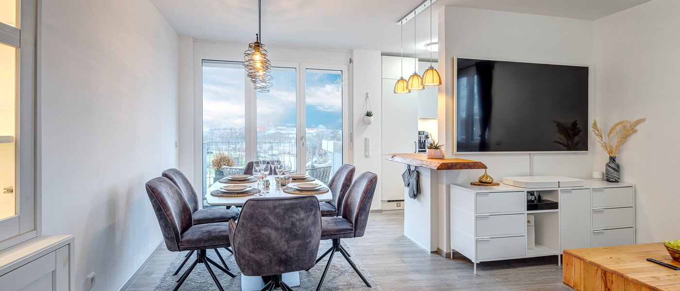 ático con terraza München Neuaubing 01 zona de día  13783