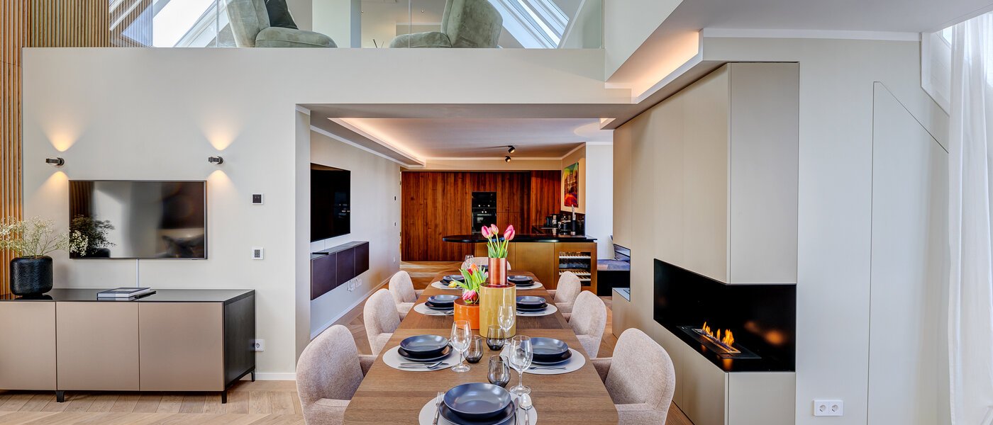 dúplex con galería München Altstadt 01 zona de día  13841