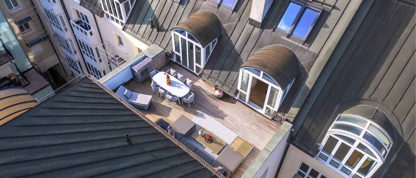 dúplex con galería München Altstadt 01 azotea 13841