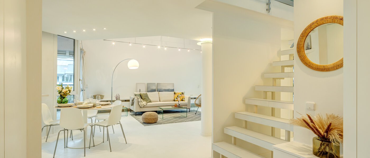 dúplex con galería München Bogenhausen 03 pasillo 13849