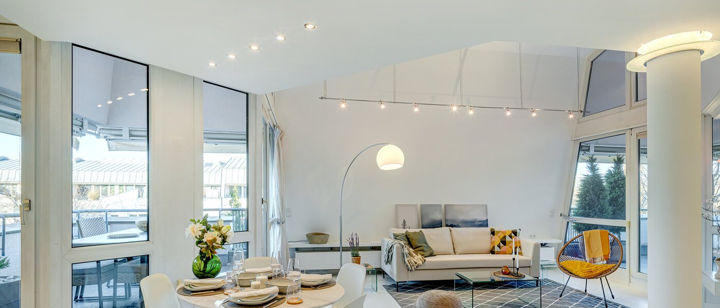 dúplex con galería München Bogenhausen 01 zona de día  13849