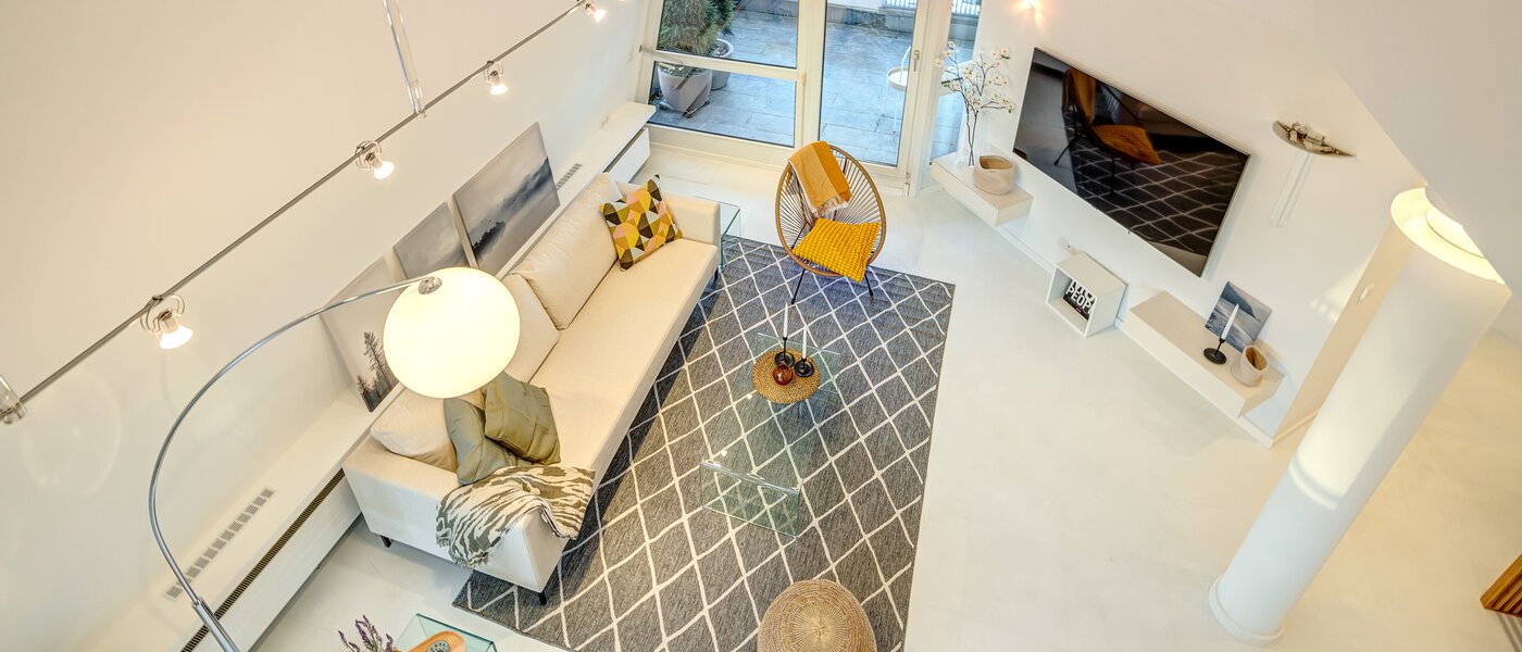 dúplex con galería München Bogenhausen 06 zona de día  13849