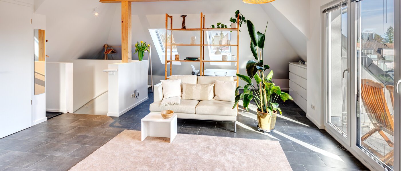 ático München Waldtrudering 02 zona de día  13853