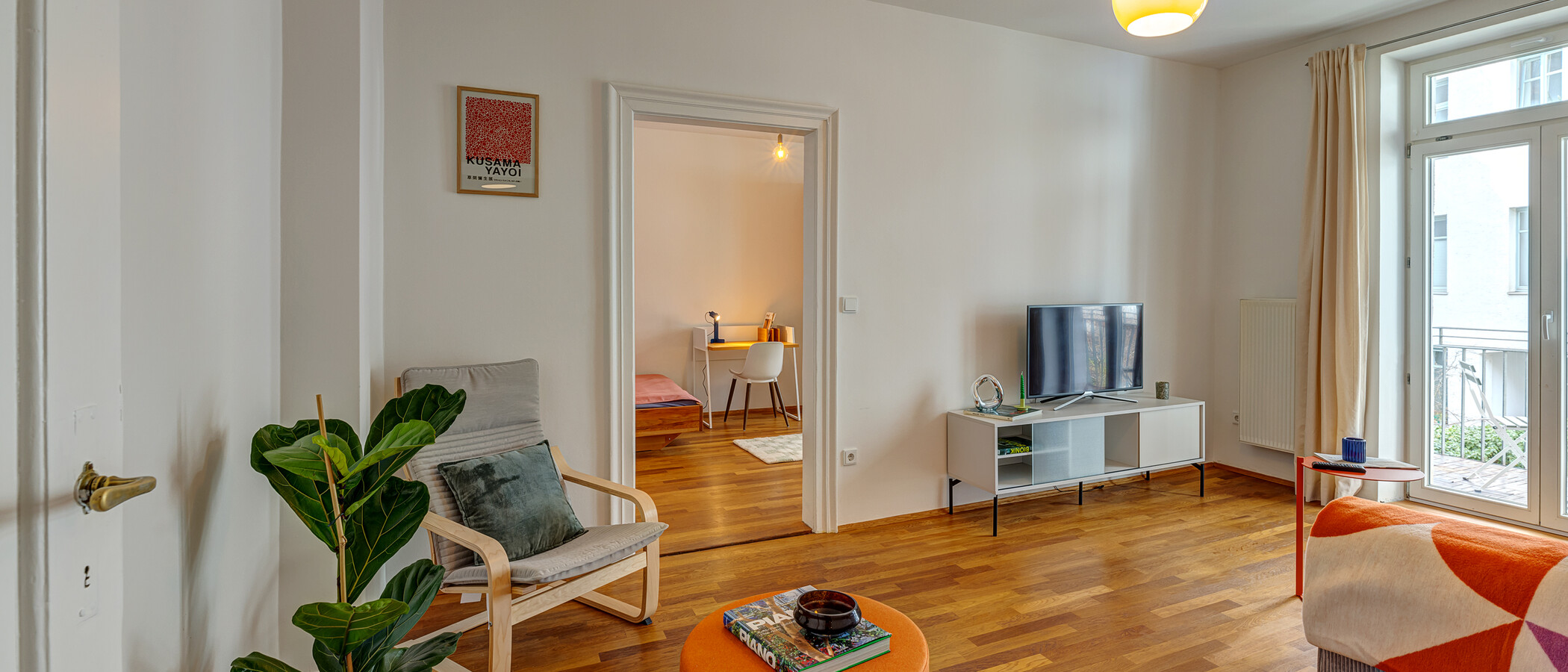apartamento München Glockenbachviertel 01 zona de día  13888