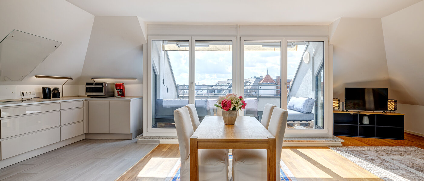 ático München Ludwigsvorstadt 02 zona de día  13896