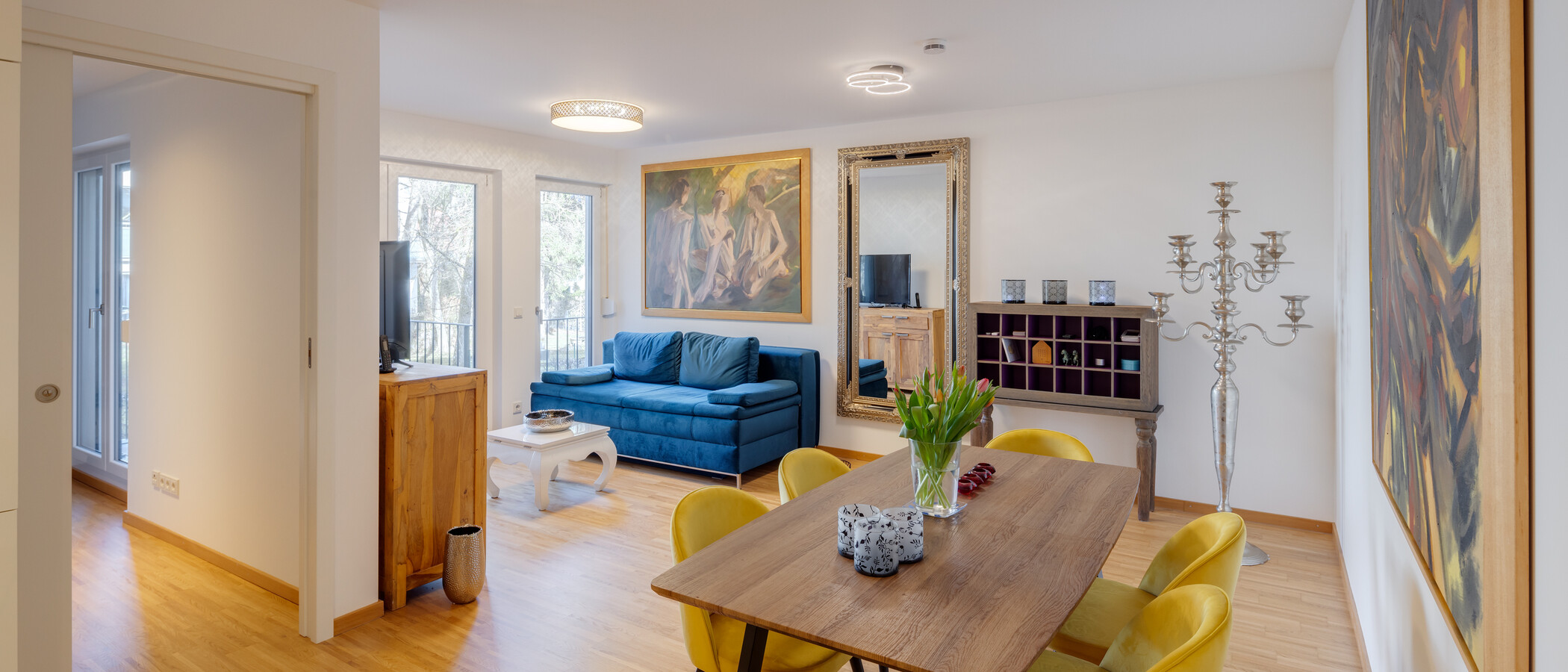 apartamento München Solln 01 zona de día  13902