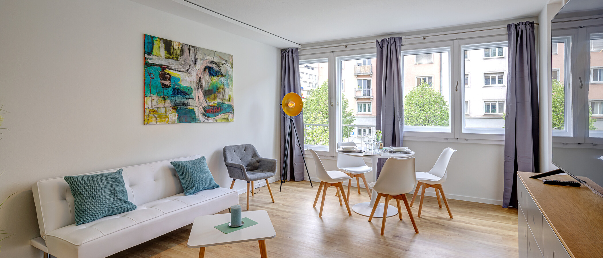 apartamento München Haidhausen 01 zona de día  13929