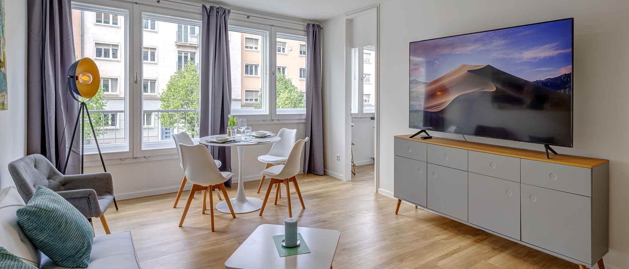 apartamento München Haidhausen 02 zona de día  13929