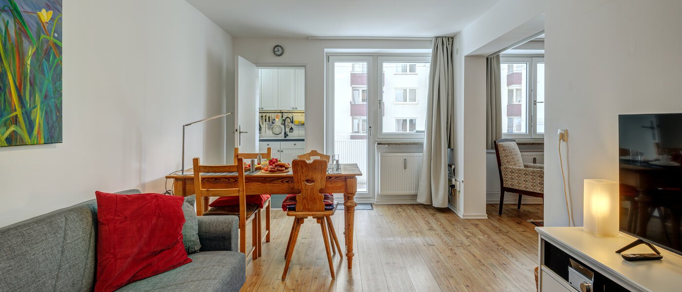 apartamento München Schwabing-West 03 zona de día  13932