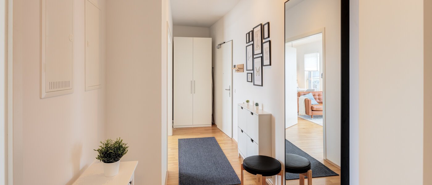 ático con terraza München Neuhausen 01 pasillo 13934