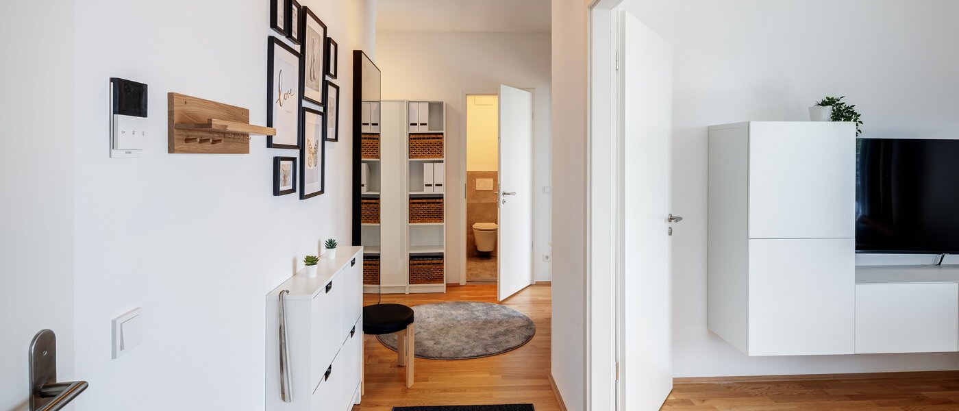 ático con terraza München Neuhausen 02 pasillo 13934