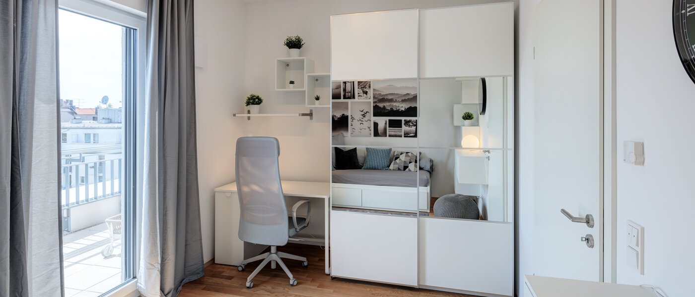 ático con terraza München Neuhausen 05 2. dormitorio 13934