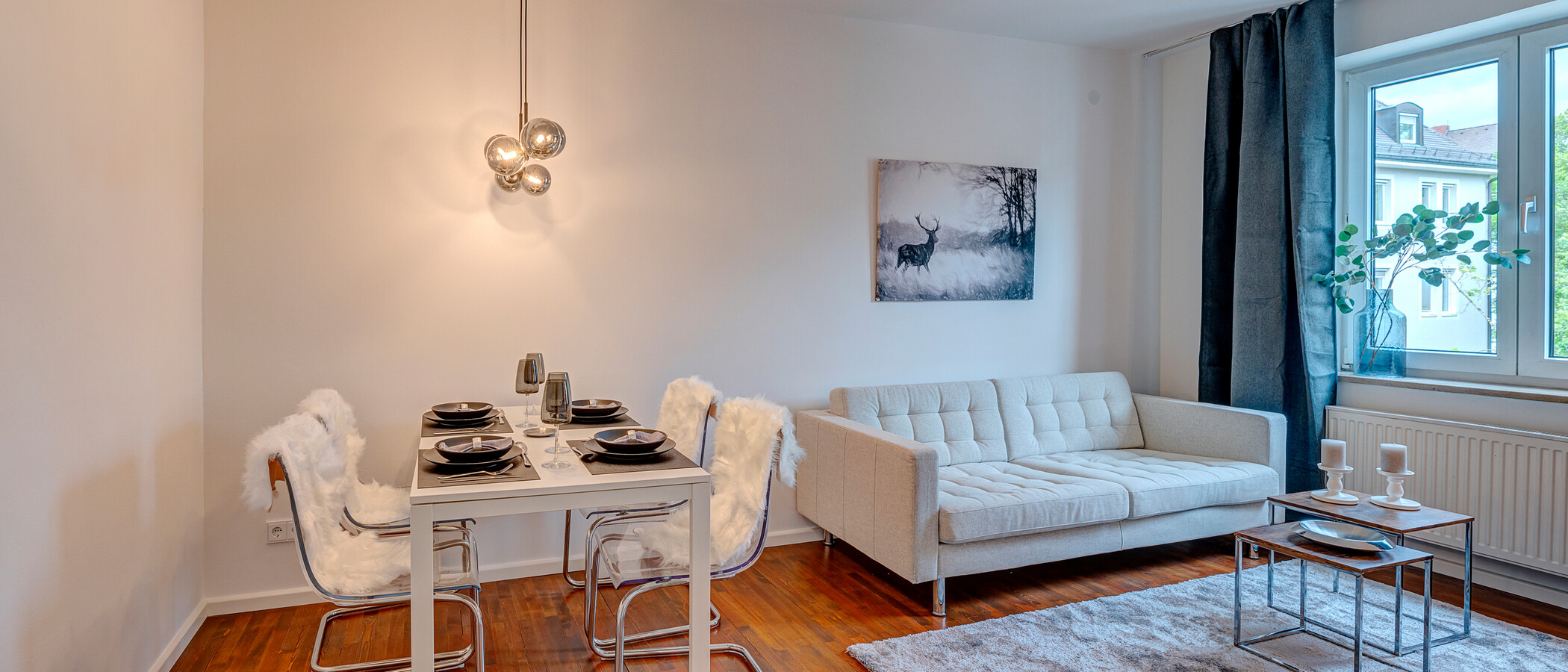 apartamento München Maxvorstadt 01 sala de estar 13953