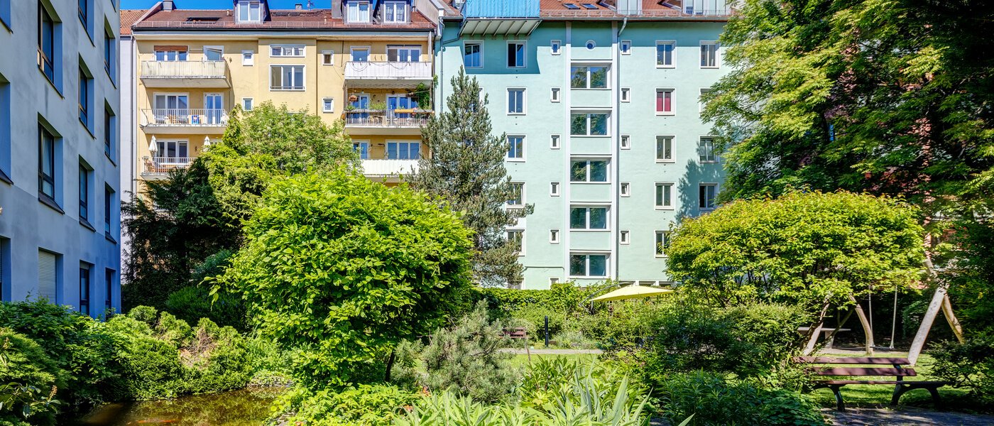 apartamento München Maxvorstadt 02 jardín comunitario 13972