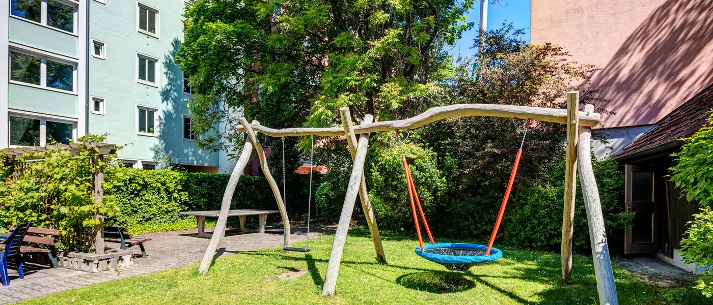 apartamento München Maxvorstadt 03 jardín comunitario 13972