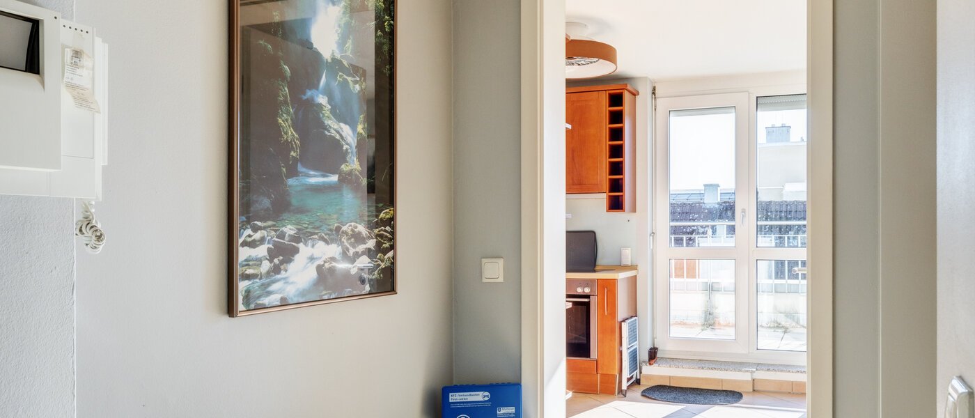 ático con terraza München Neuhausen 02 pasillo 13988