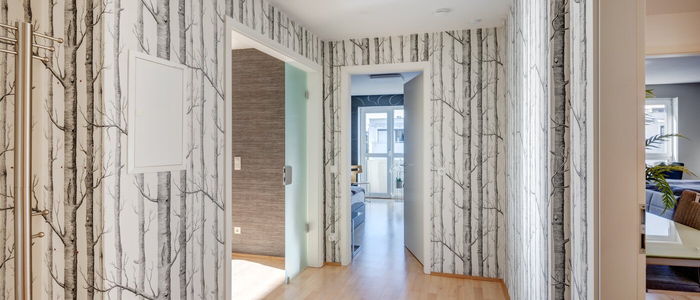 ático con terraza München Neuhausen 05 pasillo 13988