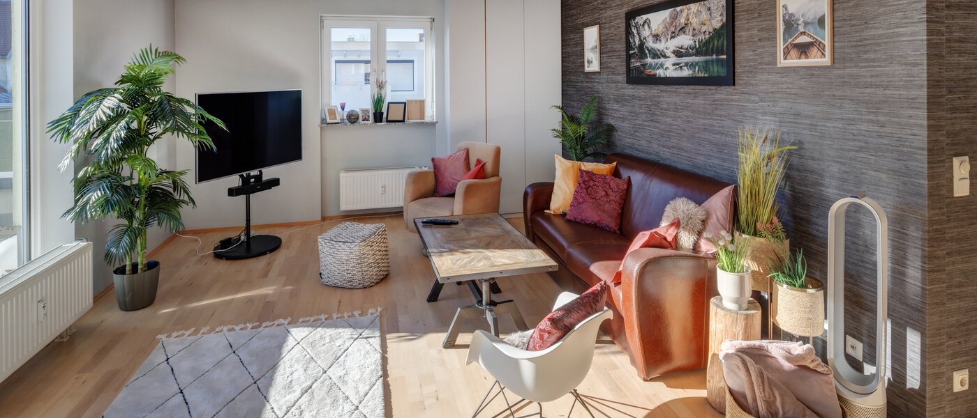 ático con terraza München Neuhausen 01 zona de día  13988