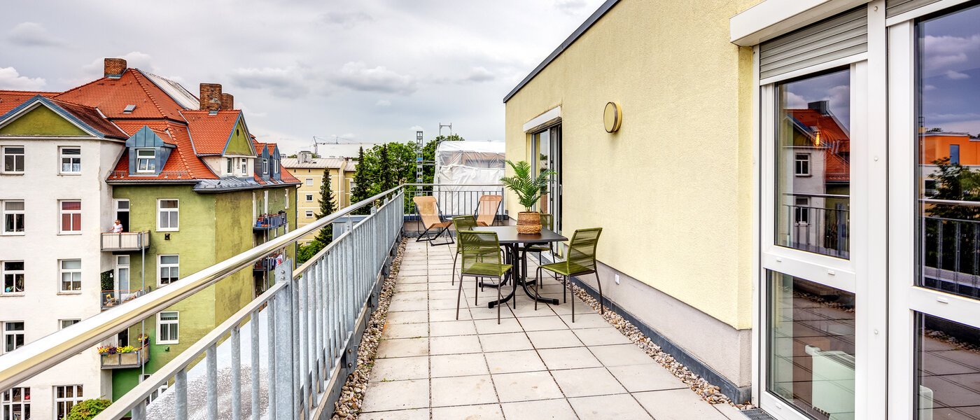 ático con terraza München Neuhausen 02 azotea 13988