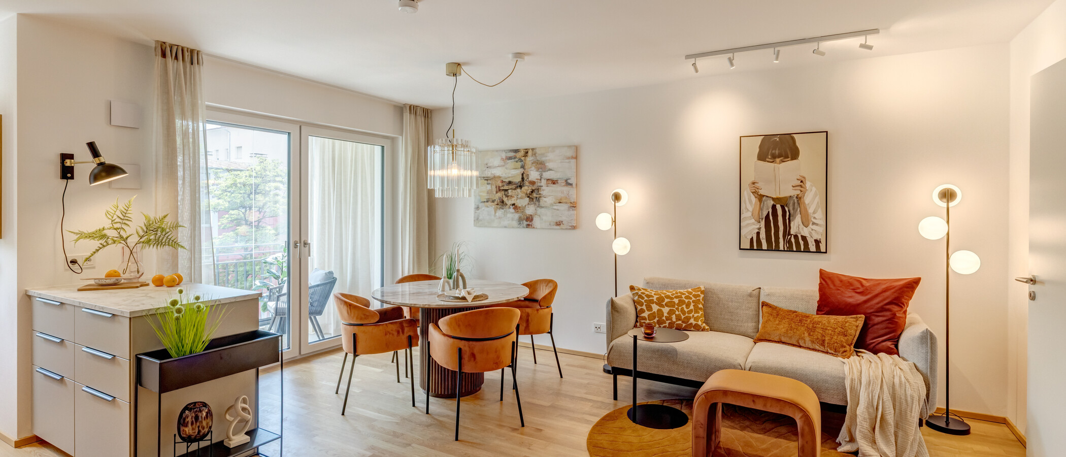 apartamento München Neuhausen 01 zona de día  13994