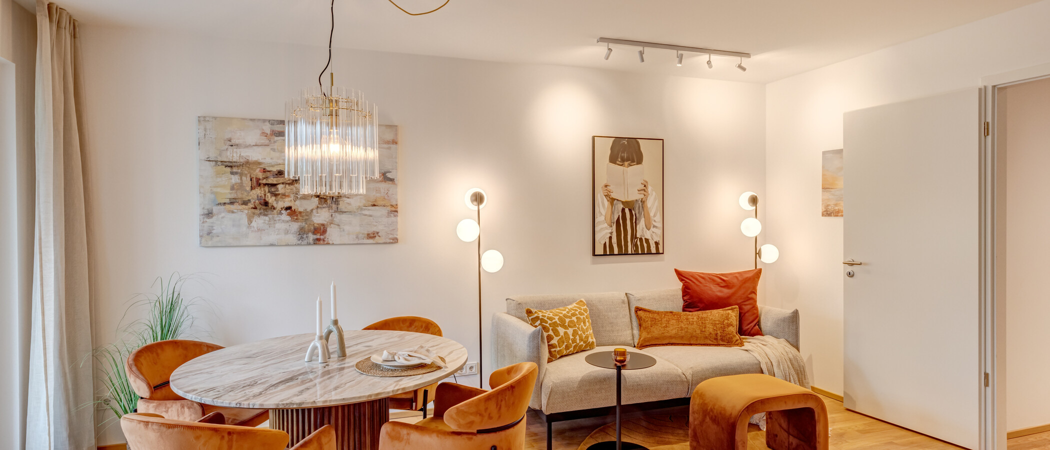 apartamento München Neuhausen 02 zona de día  13994