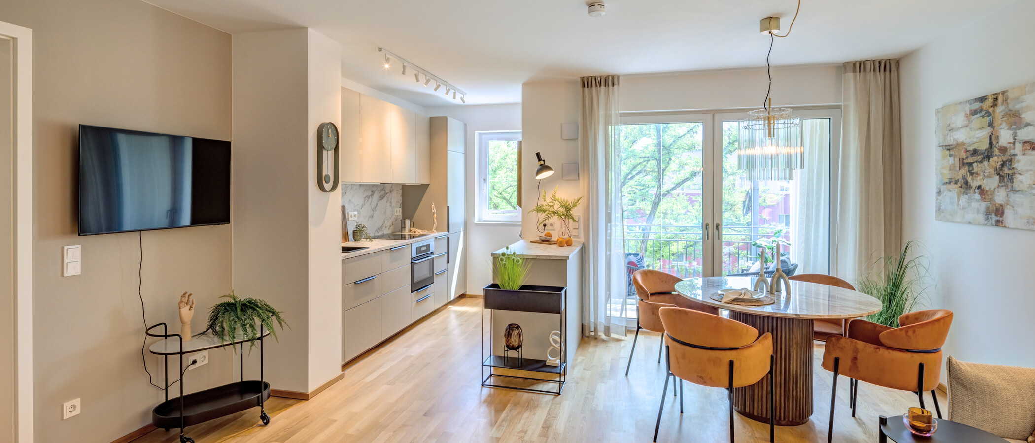 apartamento München Neuhausen 05 zona de día  13994