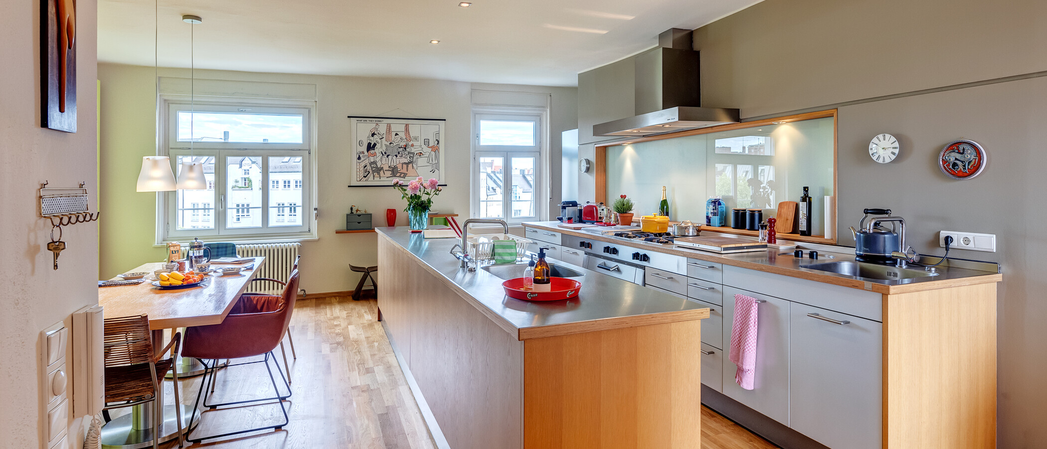 dúplex con galería München Glockenbachviertel 03 cocina 13995