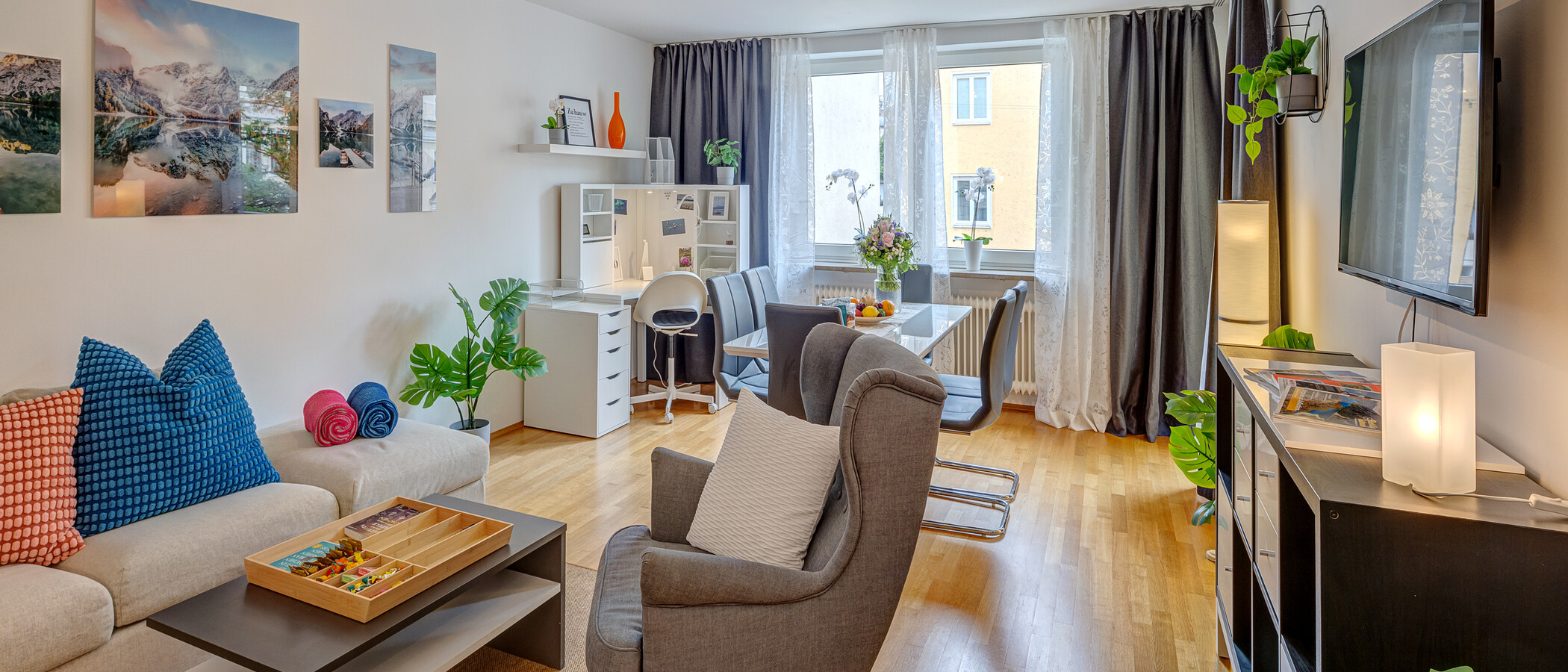 apartamento München Lehel 01 zona de día  14040