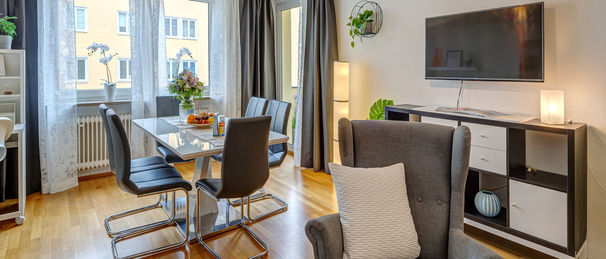 apartamento München Lehel 02 zona de día  14040