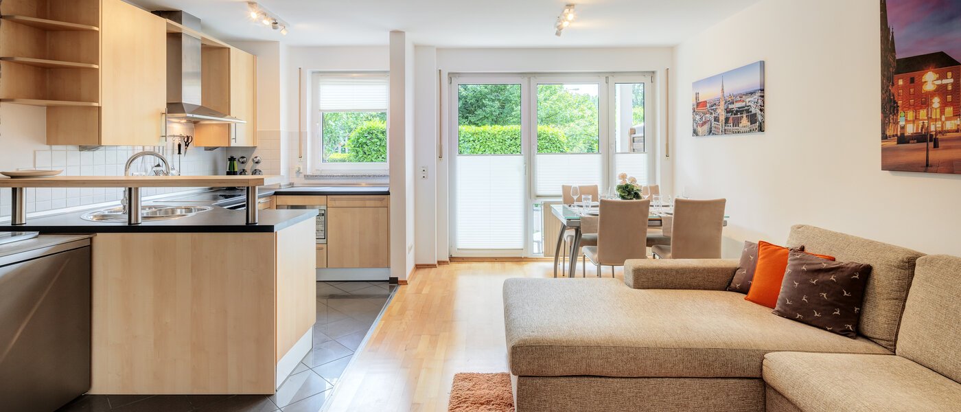 apartamento München Daglfing 04 zona de día  14078