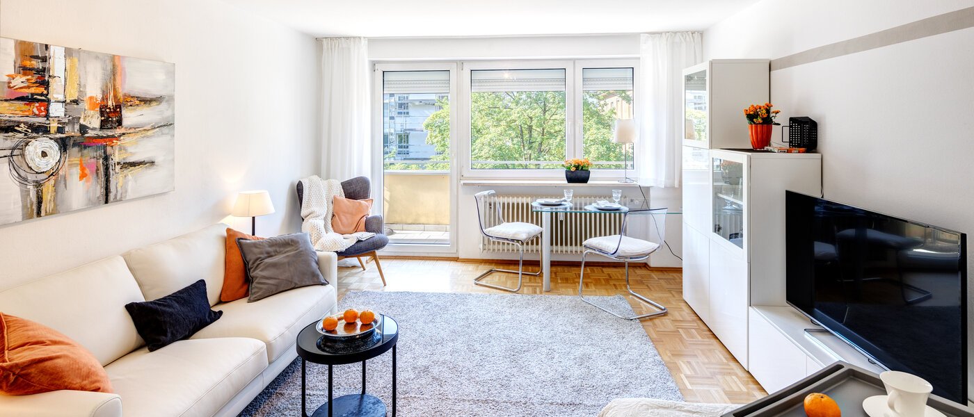 apartamento München Maxvorstadt - Westen 01 zona de día  14102