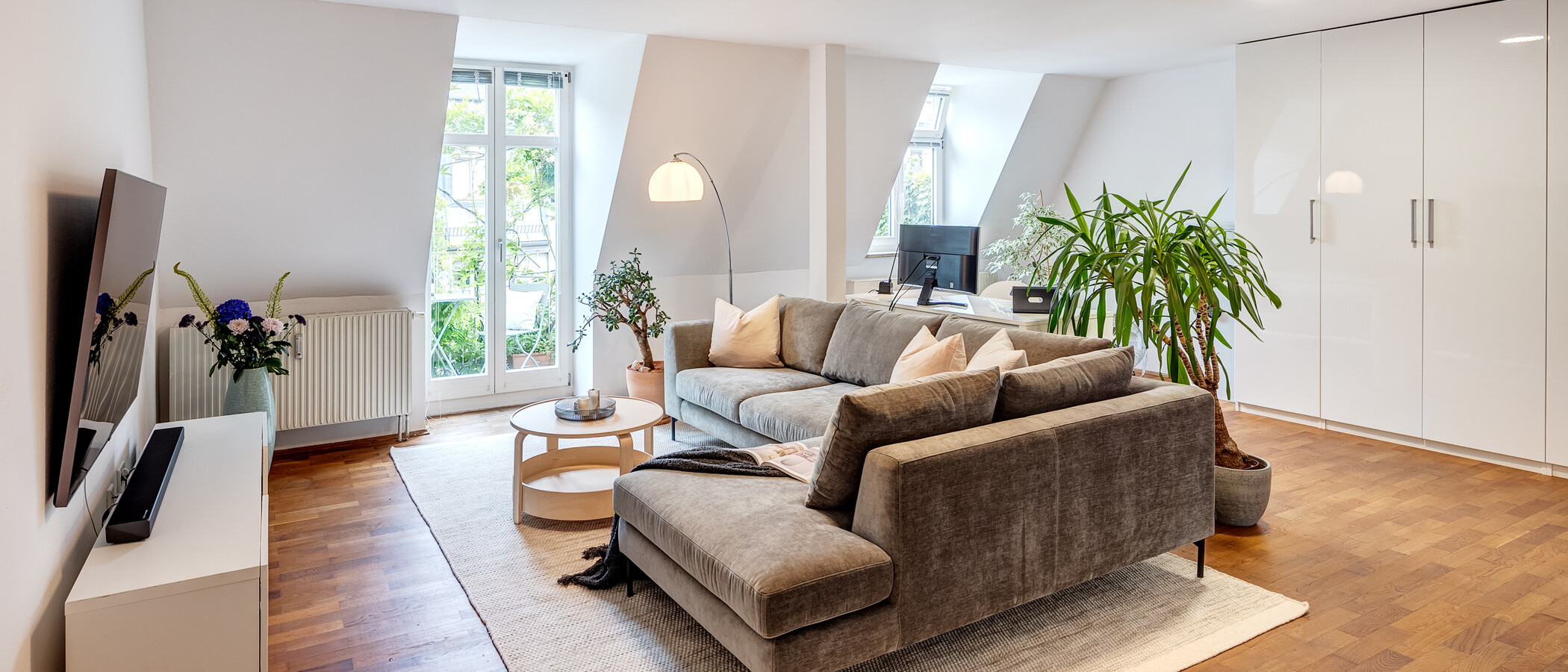 apartamento München Haidhausen 01 zona de día  14128