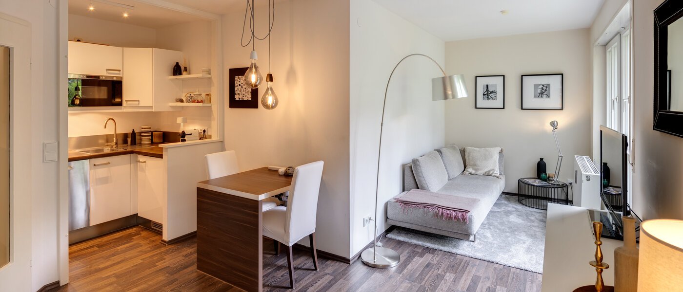 apartamento München Schwabing-Nord (zw. Belgrad- & Leopoldstraße) 01 zona de día  14138