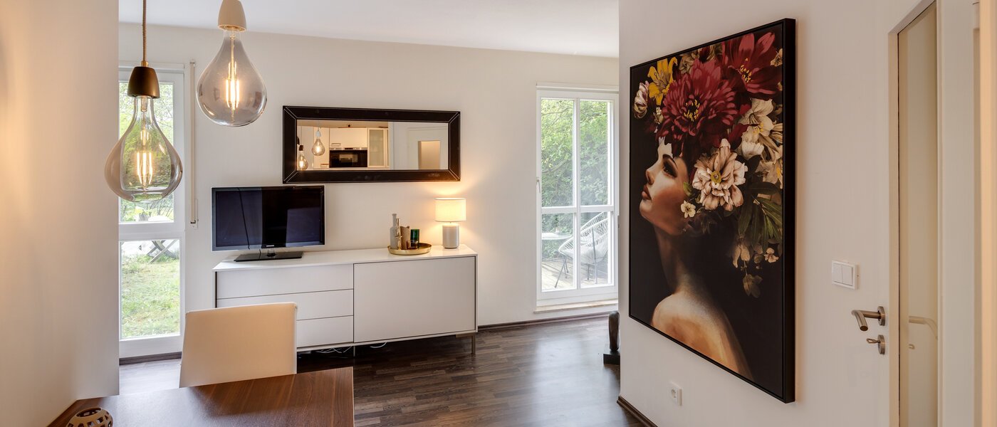 apartamento München Schwabing-Nord (zw. Belgrad- & Leopoldstraße) 03 zona de día  14138