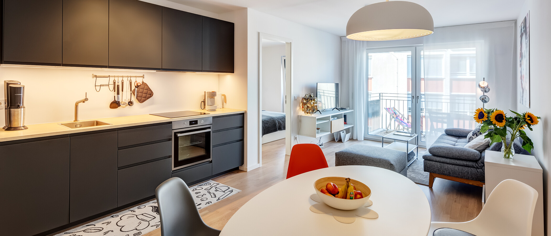 apartamento München Neuhausen 01 zona de día  14150