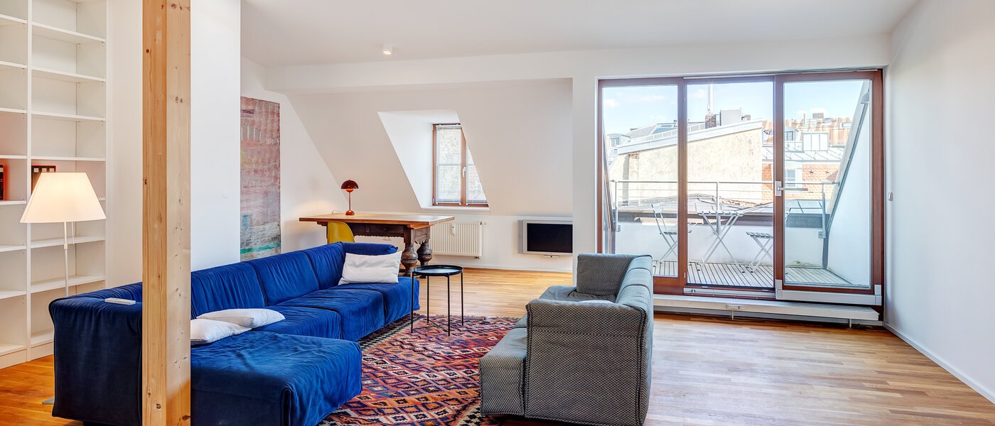 ático München Isarvorstadt 01 zona de día  14172