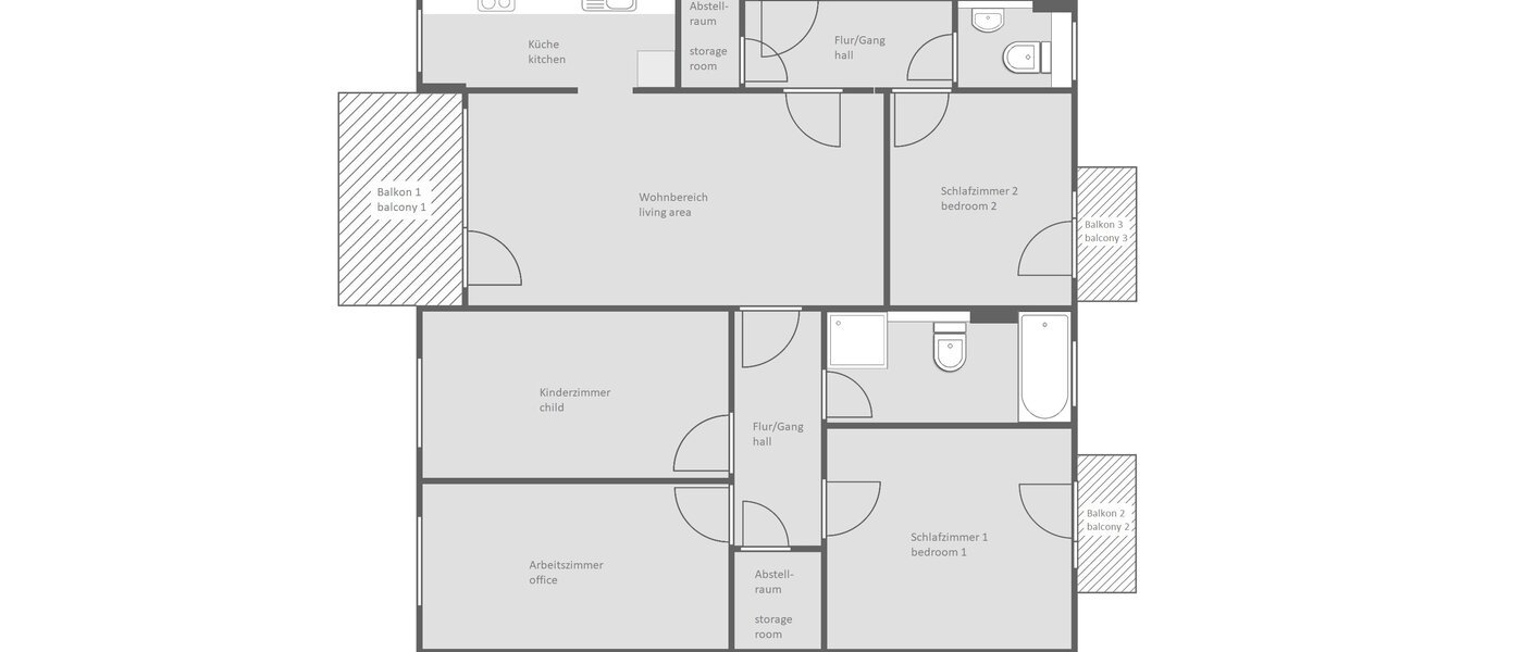 apartamento Dachau 01 plano 14177