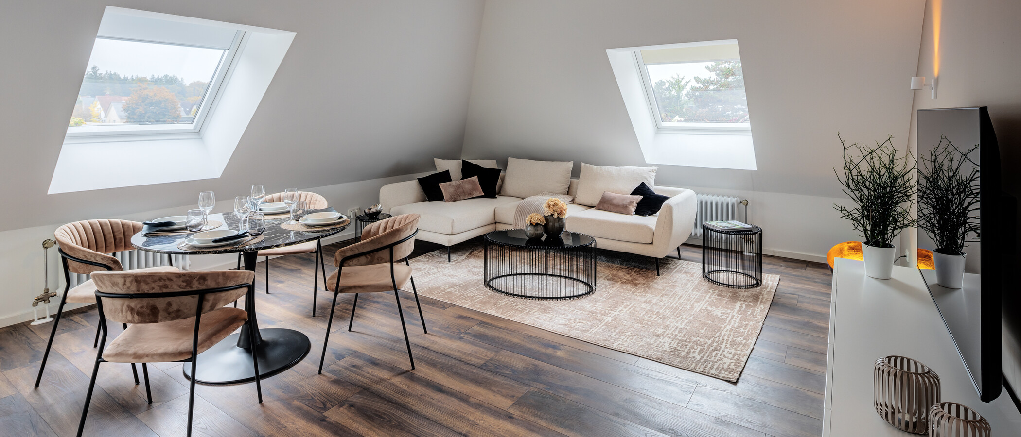 ático con terraza München Großhadern 01 zona de día  14211