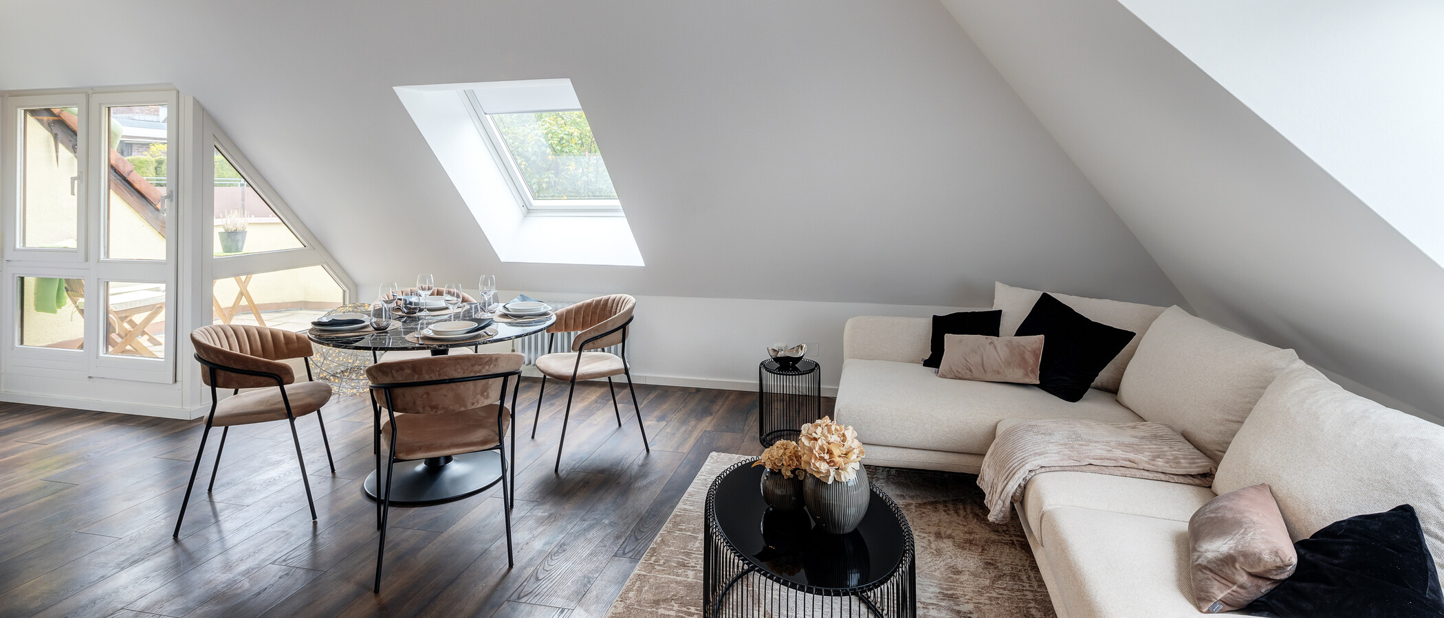 ático con terraza München Großhadern 02 zona de día  14211